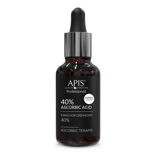 Apis Professional Ascorbic terApis Kwas Askorbinowy 40% Nowa Formuła dla każdego Rodzaju Skóry 30ml
