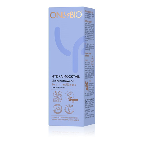 Onlybio Hydra Mocktail Concentrated Moisturizing Serum with Levan and Ginger for Normal and Combination Skin 30ml