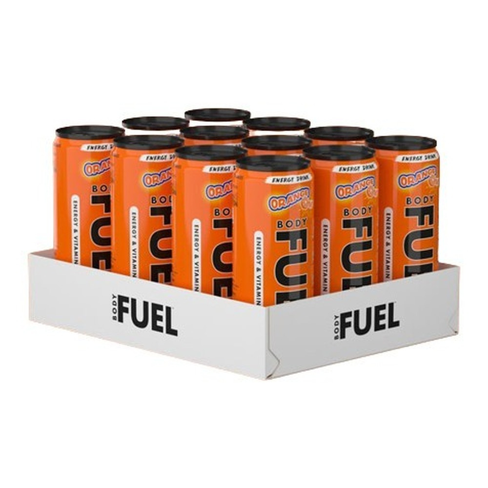 Bodyfuel Energy Cans, Orange - 12 x 330 ml.