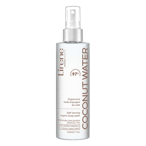 Lirene Perfect Tan Wegańska Organiczna Woda Brązująca do Ciała Coconut Water 200ml