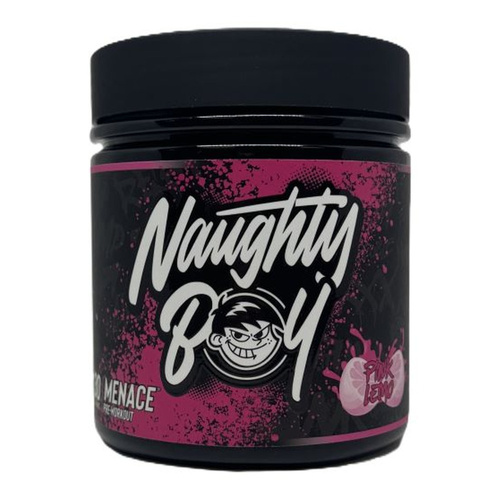 Naughty Boy Menace VitaCholine and Taurine Pre-Workout Powder For Energy and Focus Pink Lemonade 420g