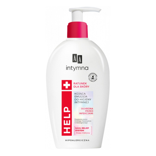 AA INTYMNA Help, Emulsja Do Higieny Intymnej Ochrona Przed Infekcjami I Łagodzenie 300ml