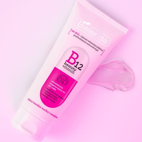 Bielenda B12 Beauty Vitamin Witaminowy Regenerujący Żel do Ciała dla Skóry Bardzo Suchej i Wrażliwej 200ml Best Before 30.04.26
