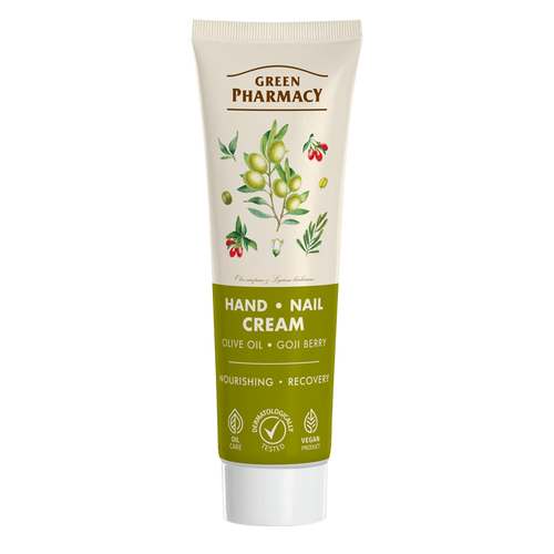 Green Pharmacy Krem do Rąk i Paznokci Oliwa z Oliwek i Jagody Goji 100ml