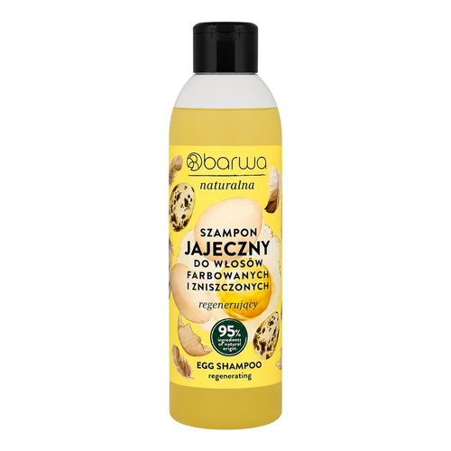 Barwa Natural Regenerating Egg Shampoo for Colored and Damaged Hair 300ml