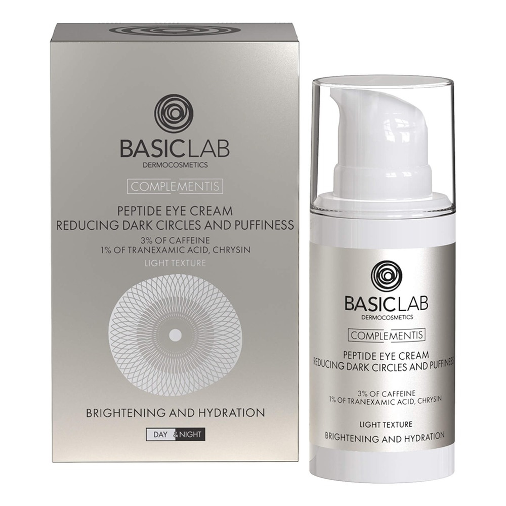 BasicLab Peptide Eye Cream Brightening & Depuffing 15ml