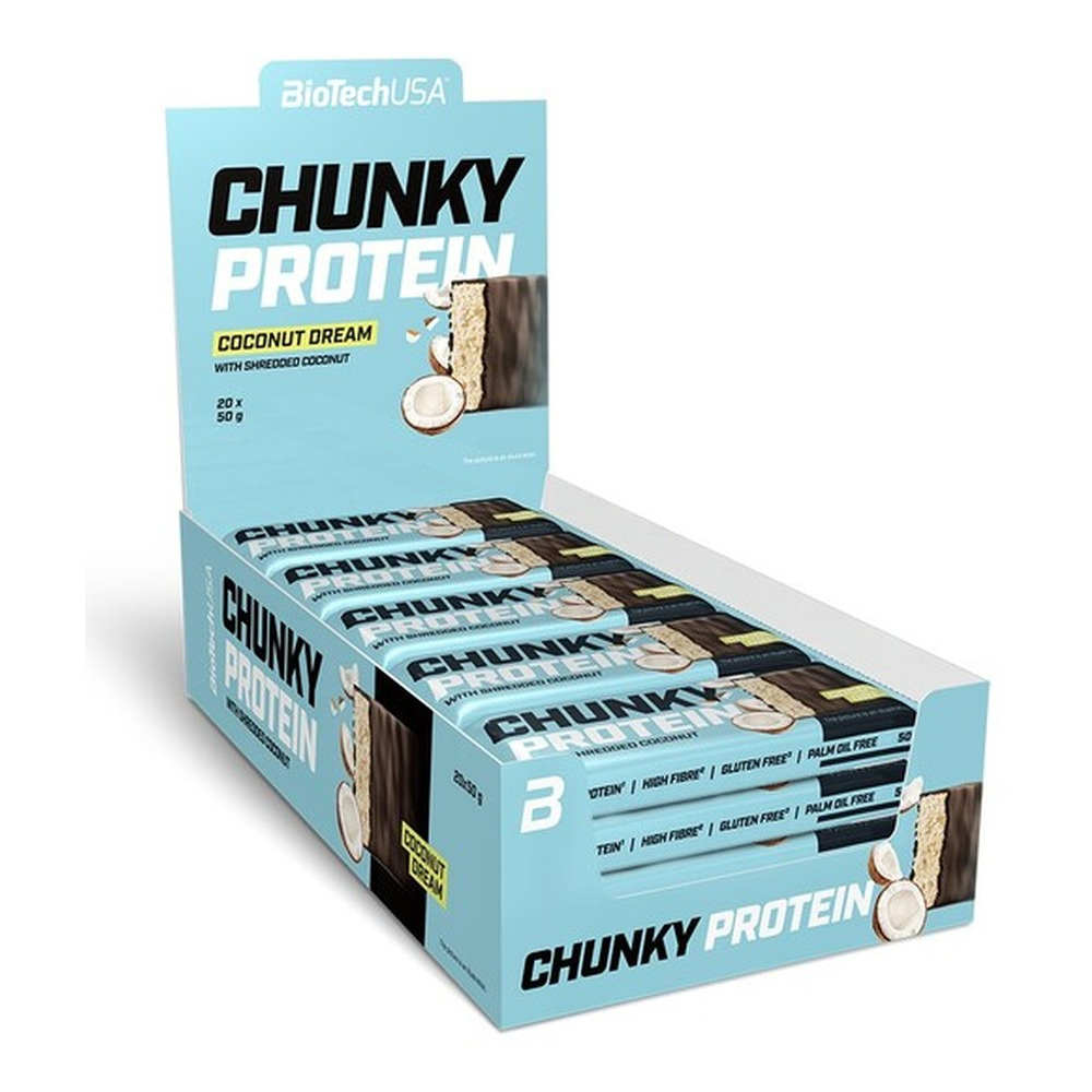 BioTechUSA Chunky Protein Bar, Coconut Dream 20 x 50g