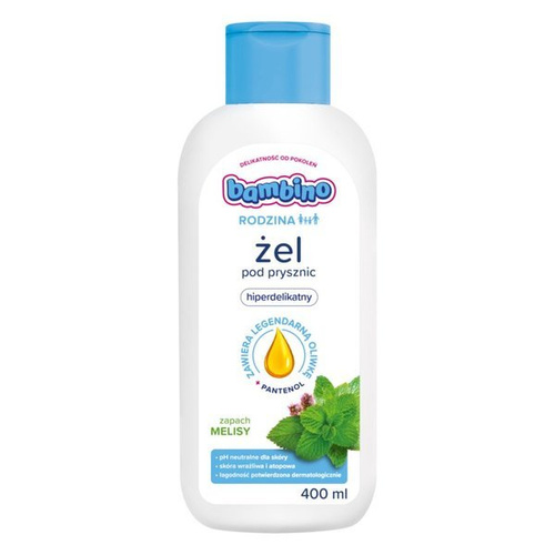 BAMBINO FAMILY Shower gel with the scent of lemon balm, 400 ml