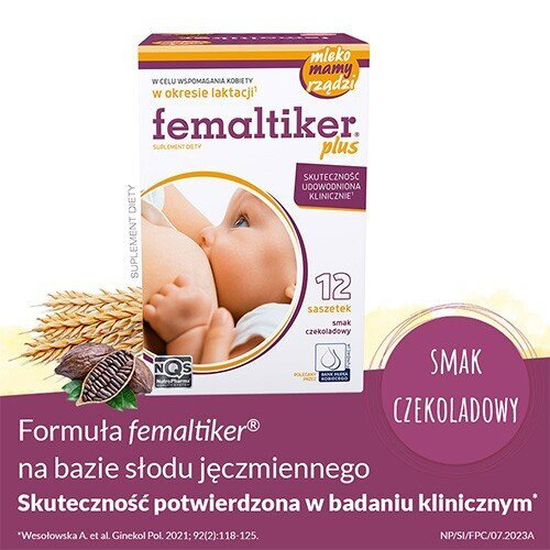 Femaltiker Choco Lactation Support Chocolate 12 Sachets