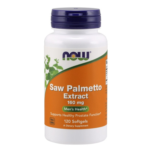 NOW Foods Ekstrakt z Palmy Sabałowej 160mg Na Zdrowie Prostaty 120 Kapsułek