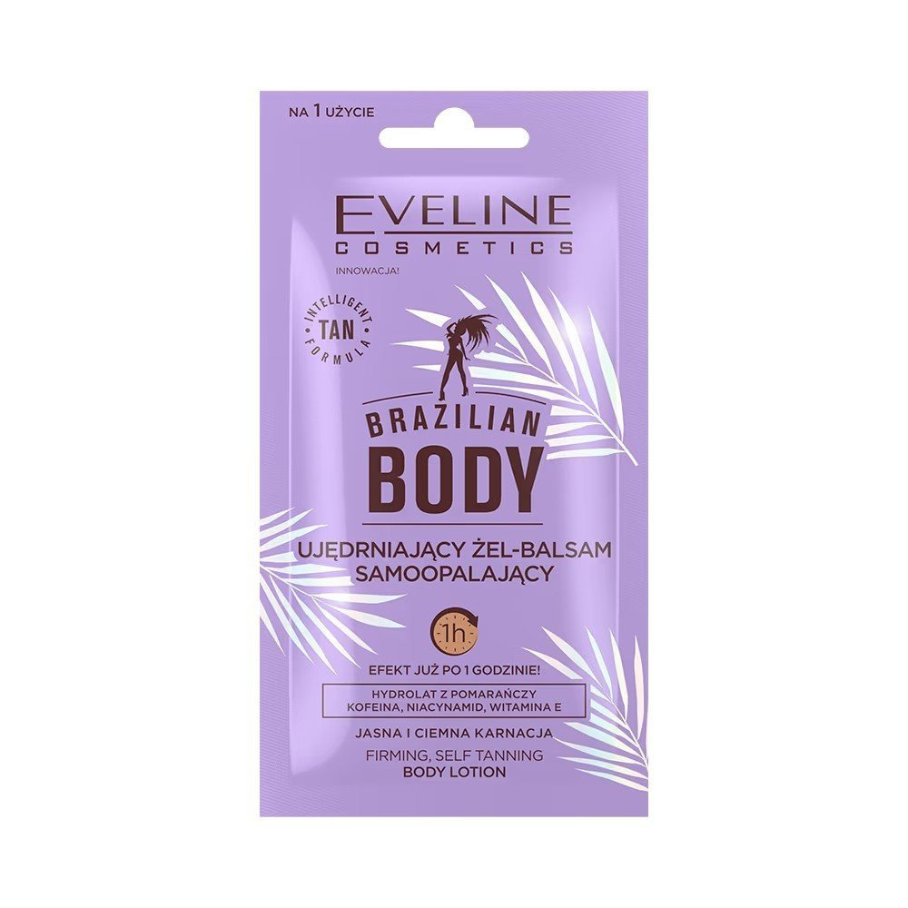 Eveline Brazilian Body Ujędrniający Żel-Balsam Samoopalający 12ml Best Before 11.05.25