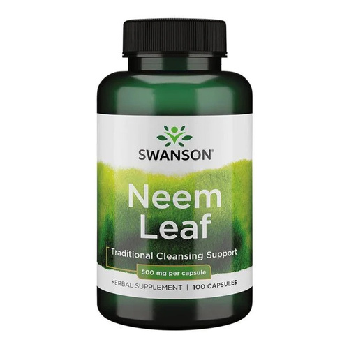 Swanson Neem Leaf 500mg Miodla Indyjska 100 Kapsułek