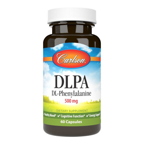 Carlson Labs DLPA 500mg Na Wsparcie Nastroju i Układu Nerwowego 60 Kapsułek
