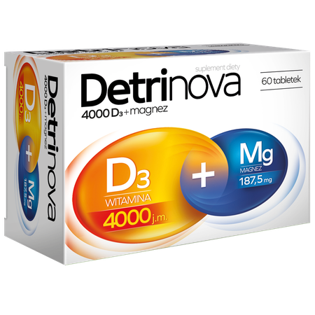 Detrinova 4000 D3 + Magnesium 60 Tablets