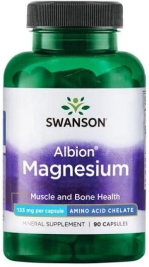 Swanson Albion Magnesium 133mg 90 Capsules