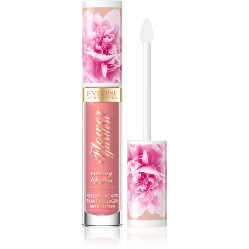 Eveline Flower Garden Kremowy Błyszczyk do Ust Nr 02 Sweet Daisy Vegan 4,5ml