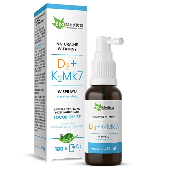 EkaMedica Vitamins D3+K2Mk7 in Spray 30ml