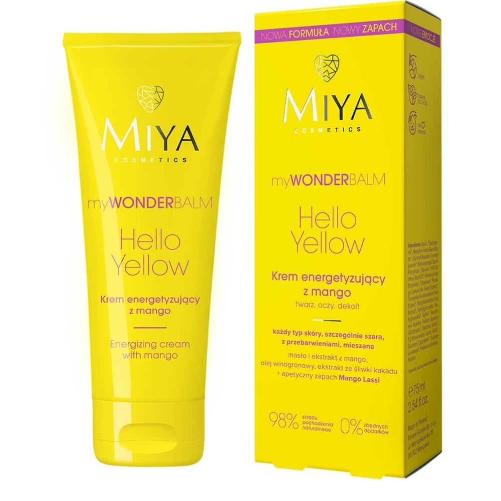 Miya myWONDERbalm Hello Yellow Krem Energetyzujący z Mango 75ml