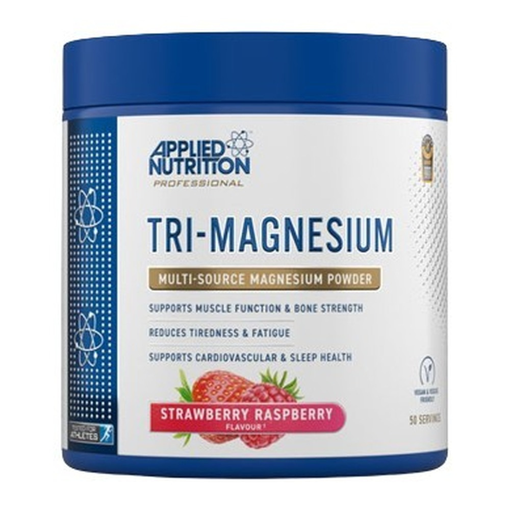 Applied Nutrition Tri-Magnesium Magnez w proszku, Truskawka i malina 200g