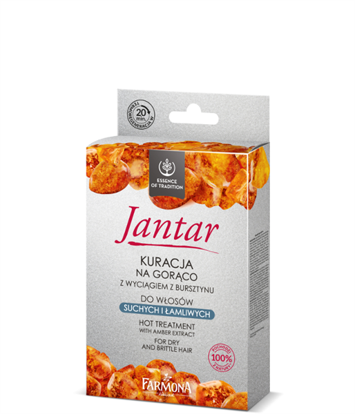 Jantar Hot Hair Treatment with Amber Extract Mask + Shampoo + Balm 1 Piece