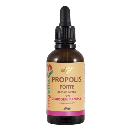 MYVITA Propolis Forte Alcohol-Free with Manuka Honey 10% Drops 50ml