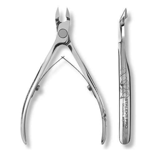 Staleks Pro Exclusive 20 Cuticle Nippers Magnolia Pattern NX-20-8m Cutting Length 8 mm