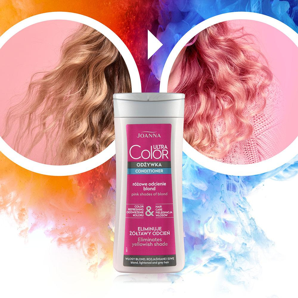 Joanna Ultra Color Hair Conditioner Pink Shades Blonde 200g