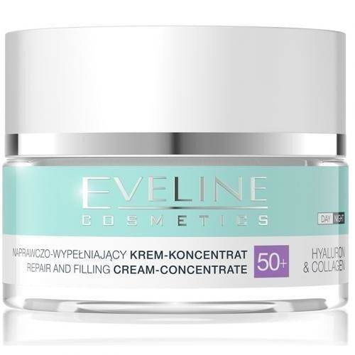 Eveline HYALURON&COLLAGEN REPAIR FILLING DAY AND NIGHT CREAM 50+ 50ML