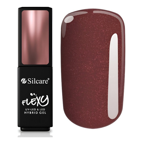 Silcare Flexy lakier hybrydowy UV/LED 197 So Rose! So Gold! Chocolate Ruby 4.5g