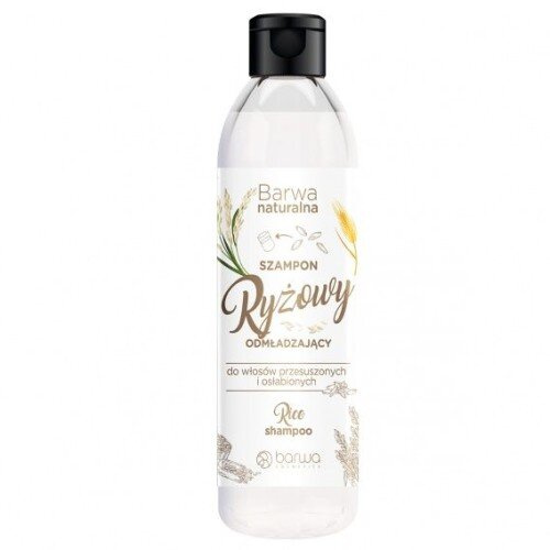 Barwa Naturalna Odmładzający Szampon Ryżowy dla Włosów Przesuszonych i Osłabionych 300ml
