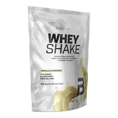 BioTechUSA Whey Shake Whey & Milk Protein Drink Powder Vanilla 500g
