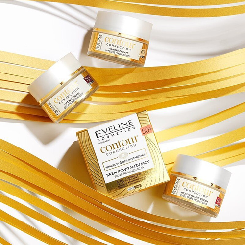 Eveline Contour Correction Liftingujący Krem Dogłębnie Odżywiający 70+na Dzień i na Noc 50ml Best Before 25.07.26