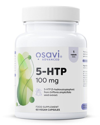 Osavi 5-HTP 100mg Naturalne Wsparcie Nastroju Snu i Równowagi Emocjonalnej 60 kapsułek