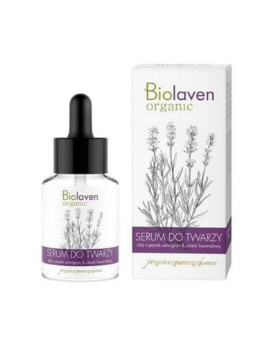 BIOLAVEN Organic Serum Do Twarzy i Szyi Przeciwzmarszczkowe 30ml