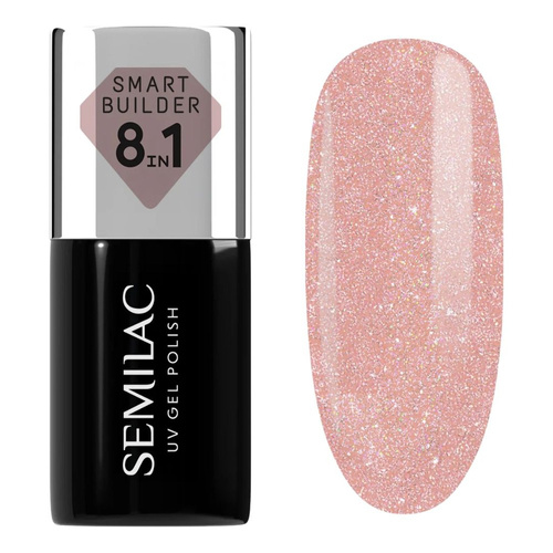 Semilac Smart Builder 8in1 Żel Budujący 804 Glitter Soft Beige 7ml