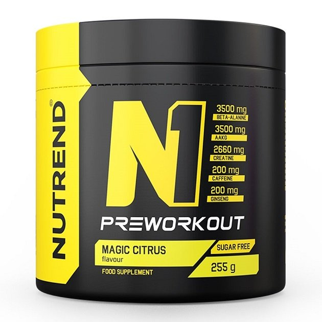 Nutrend N1 Przedtreningówka Magiczny Cytrus Dla Aktywności Fizycznej 255g