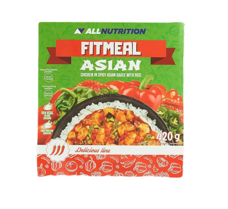 Allnutrition Delicious Line Fitmeal Asian Chicken with Rice in Asian Sauce 420g