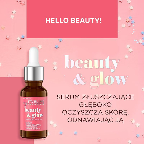 Eveline Beauty & Glow Dragon Blood! Exfoliating Serum with AHA Complex 30% and BHA 2% 18ml