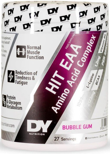 Dorian Yates HIT EAA Amino Acid Complex Bubble Gum Flavour for Athletes 360g
