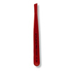 Staleks Pro Expert 11 Type 3r Eyebrow Tweezers Wide Beveled Tip Red