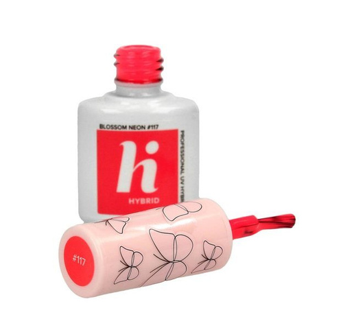 HI HYBRID Butterflies Lakier Hybrydowy Blossom Neon #117 , 5ml