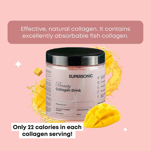 Supersonic Collagen Beauty Drink with Mango Flavor 180g