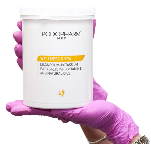Podopharm Professional Wellness & Spa Sól Magnezowo-Potasowa z Witaminą E i Olejkami dla Skóry Wrażliwej 1400g
