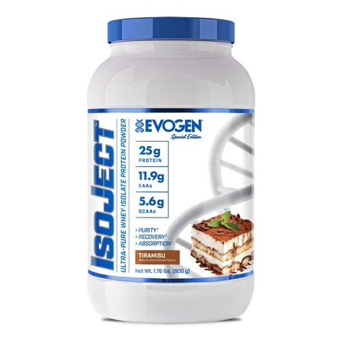 Evogen IsoJect Izolat Białka Serwatkowego Tiramisu na Regenerację Mięśni 800g