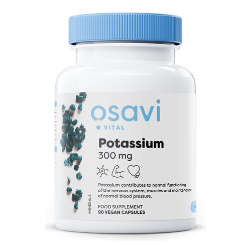 Osavi Potas 300mg dla Równowagi Elektrolitowej 90 Wegańskich Kapsułek