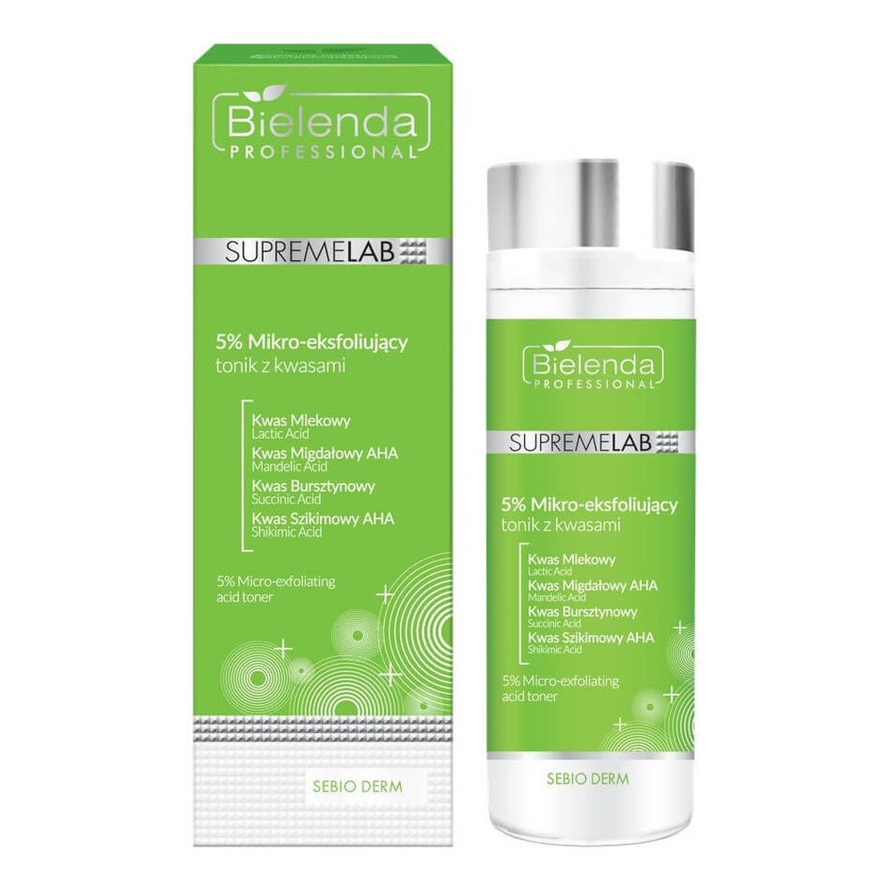 Bielenda Professional SupremeLab Sebio Derm 5%Micro-Exfoliating Acid Tonic 200ml