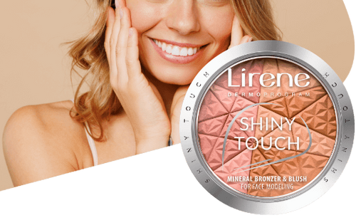 Lirene Shiny Touch Mineralny Bronzer z Różem Modelujący Owal Twarzy  9g