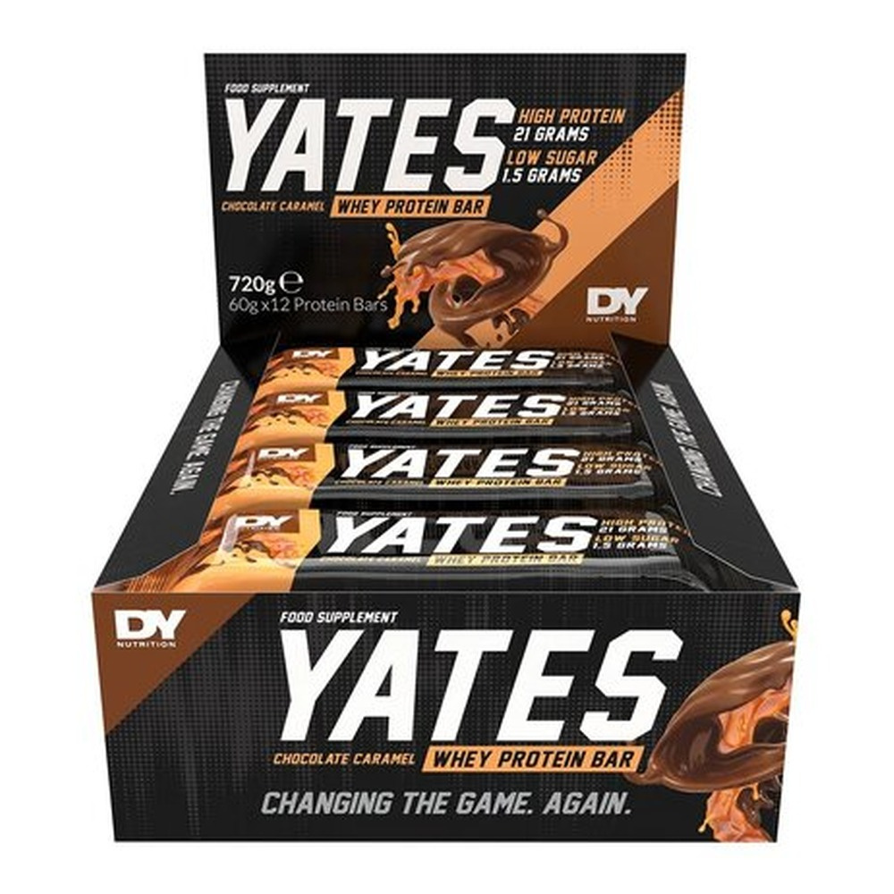 Dorian Yates Yates Bar Baton Proteinowy Czekolada Karmel 12 x 60g