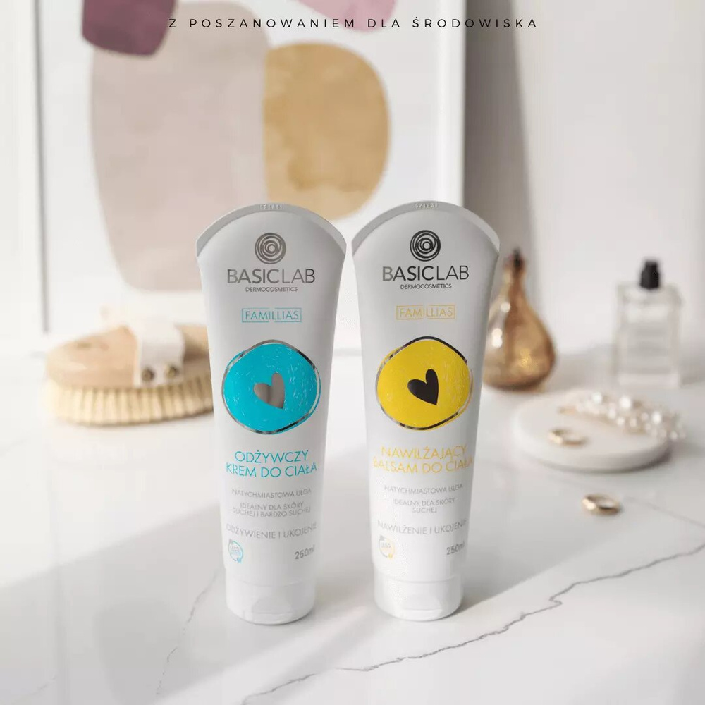 BasicLab Famillias Nourishing Body Cream for Sensitive and Atopic Skin 250ml