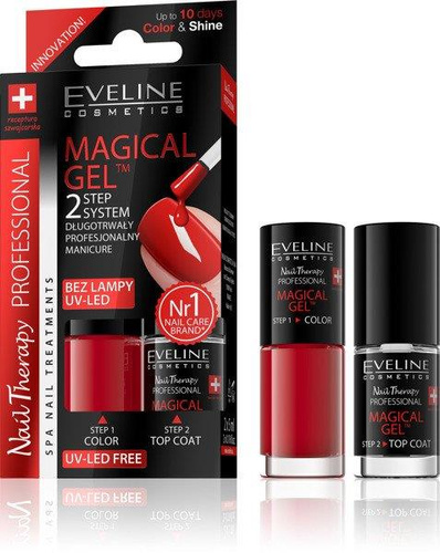 Eveline Nail Therapy Magical Gel 2 Step Gel Manicure System 2x5ml